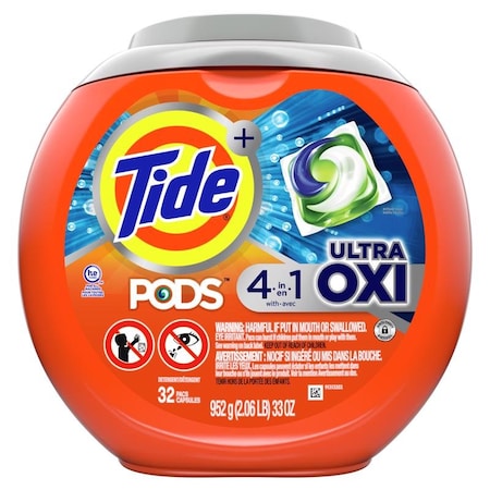 9 Elements Tide Ultra Oxi Original Scent Laundry Detergent Pod 32 pk 75073
